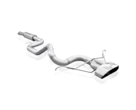 Stainless Works 2013-18 Ford Focus ST 3in Catback Vintage Round Muffler Wide Tip