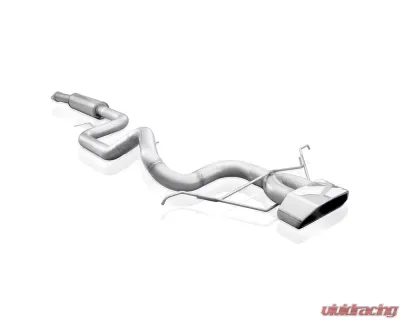 Stainless Works 2013-18 Ford Focus ST 3in Catback Vintage Round Muffler Wide Tip - FC13CB-WT
