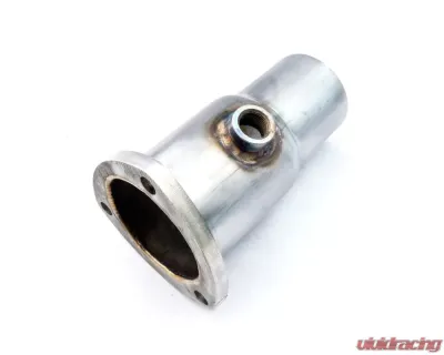 Stainless Works Collector Adapter 3-Bolt 2-1/2in OD Tubing 2in OD Outlet + O2 Bung - HCA2.52O2