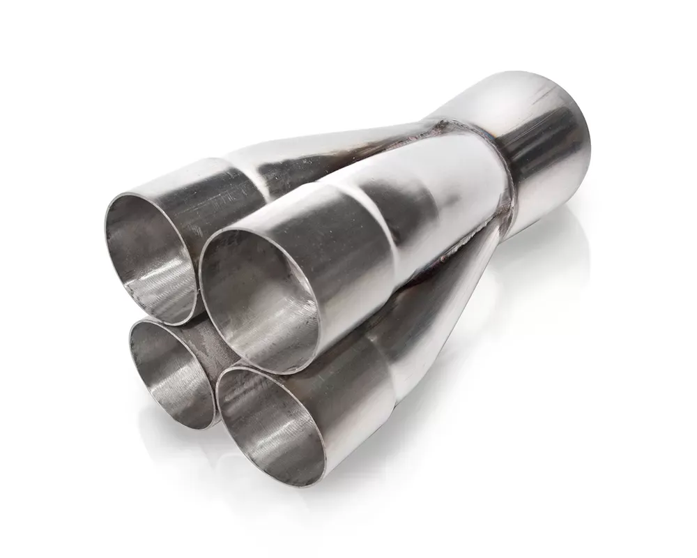 Stainless Works 2in four way merge collector with 3.5in OD outlet - MCLC4200-350