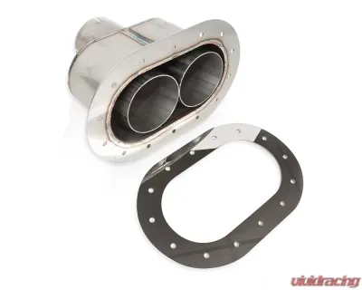 Stainless Works Oval Through-Body Tip With Tubes - ST2814