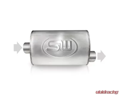 Stainless Works 2.25in ID CENTER INLET/ 2.25in OD OFFSET OUTLET 4inX8in - TM4C22C22O