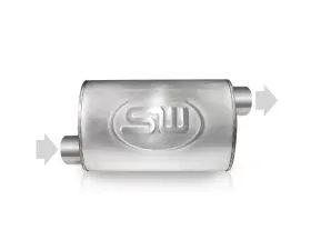 Stainless Works 2.5in ID OFFSET INLET/ 2.5in OD OFFSET OUTLET (ON OPPOSITE SIDES) 4inx8in