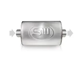 Stainless Works 2.25in ID CENTER INLET/ 2.25in OD CENTER OUTLET 5inX9in