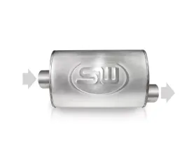 Stainless Works 2.25in ID CENTER INLET/ 2.25in OD OFFSET OUTLET 5inX9in
