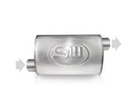 Stainless Works 2.25in ID OFFSET INLET/ 2.25in OD OFFSET OUTLET (ON OPPOSITE SIDES) 5inX9in