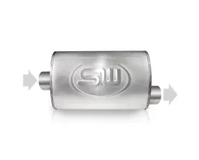 Stainless Works 3in ID CENTER INLET/ 3in OD OFFSET OUTLET 5inX9in