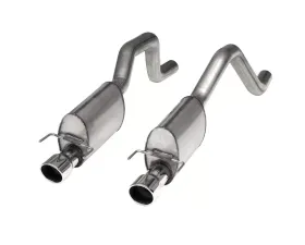 Stainless Works 2006-13 Corvette C6ZO6/ZR1 3in Axleback S-Tube Mufflers Dual 4in Rolled Edge Tips