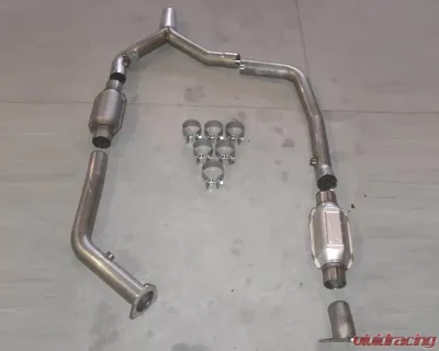 Stainless Works 2.5in Y-Pipe for OEM or Shorty Headers with High Flow Cats Chevrolet | Pontiac 2000-2002 - CA0002DC