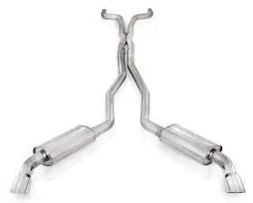 Stainless Works 3in Turbo Chambered Exhaust with X-Pipe & Slash Tips Chevrolet Camaro 2010-2015