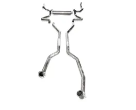 Stainless Works Transverse Exhaust for OEM Headers Chevrolet Camaro BB V8 1969