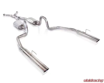 Stainless Works 2.5in Catback S-Tube Exhaust Slash Tips Ford Crown Victoria 4.6L 3V 03-04 - CRVIC03CBLMF
