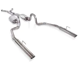 Stainless Works 2.5in Catback Chambered Exhaust Slash Tips Ford Crown Victoria 4.6L 3V 03-04