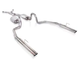 Stainless Works 2.5in Catback S-Tube Exhaust Slash Tips Ford Crown Victoria 4.6L 2V 98-02