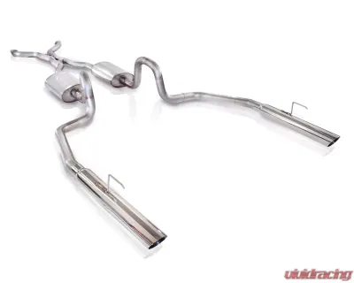 Stainless Works 2.5in Catback S-Tube Exhaust Slash Tips Ford Crown Victoria 4.6L 2V 98-02 - CRVIC98CBLMF