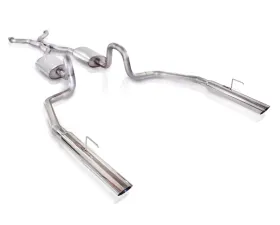 Stainless Works 2.5in Catback Chambered Exhaust Slash Tips Ford Crown Victoria 4.6L 2V 98-02