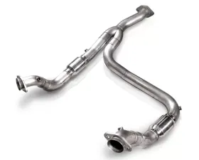 Stainless Works 3in Downpipe with Y-Pipe & High Flow Cat Ford F-150 3.5L Ecoboost 11-14