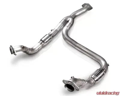 Stainless Works 3in Downpipe with Y-Pipe & High Flow Cat Ford F-150 3.5L Ecoboost 11-14 - FTECODPCAT