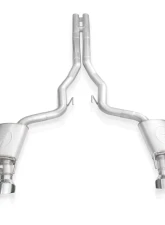 Stainless Works Legend Catback H-Pipe Exhaust Factory Connect Polished Tips Ford Mustang Shelby GT500 2020-2022                                     - GT500CBHFCL - Image 2