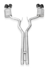 Stainless Works Legend Catback H-Pipe Exhaust Factory Connect Black Tips Ford Mustang Shelby GT500 2020-2022                                     - GT500CBHFCLB - Image 3