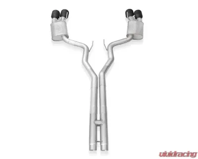 Stainless Works Legend Catback H-Pipe Exhaust Factory Connect Black Tips Ford Mustang Shelby GT500 2020-2022 - GT500CBHFCLB