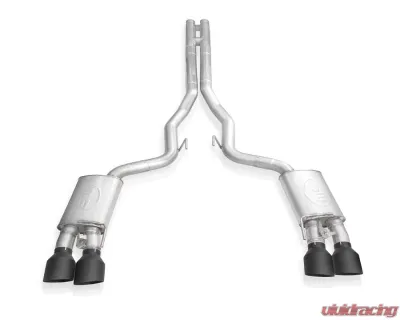 Stainless Works Redline Catback H-Pipe Exhaust Factory Connect Black Tips Ford Mustang Shelby GT500 2020-2022 - GT500CBHFCRB