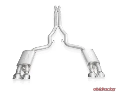 Stainless Works Legend Catback X-Pipe Exhaust Factory Connect Polished Tips Ford Mustang Shelby GT500 2020-2022 - GT500CBXFCL