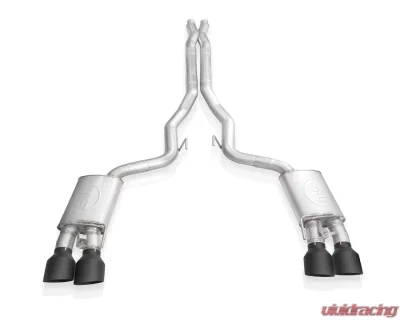 Stainless Works Legend Catback X-Pipe Exhaust Factory Connect Black Tips Ford Mustang Shelby GT500 2020-2022 - GT500CBXFCLB