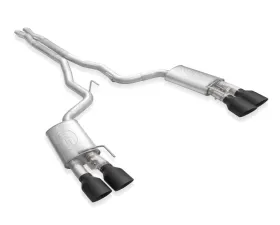 Stainless Works Redline Catback X-Pipe Exhaust Factory Connect Black Tips Ford Mustang Shelby GT500 2020-2022