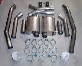 Stainless Works 3in Catback Turbo Chambered Exhaust w/X-Pipe & Oval Tips Pontiac GTO 5.7L LS1 2004
