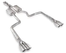 Stainless Works 3in Catback Chambered Exhaust w/X-Pipe & Straight Tips Dodge Challenger V8 08-14