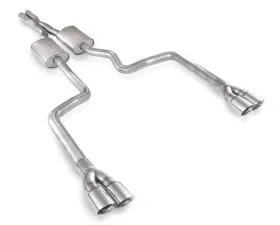 Stainless Works 3in Catback S-Tube Exhaust w/X-Pipe & Straight Tips Dodge Challenger V8 08-14