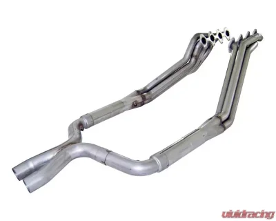 Stainless Works 1.75in Primary | 2.5in Collector Headers with X-Pipe & Cats for OEM Exhaust Ford Mustang GT 4.6L 3V 05-10 - M05H175X