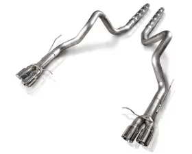 Stainless Works 3in Dual Catback Retro Exhaust w/Resonator Ford Mustang Shelby GT500 5.8L 13-14