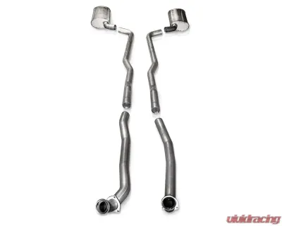 Stainless Works 2.5in Exhaust for OEM Headers Chevrolet Corvette BB V8 Auto Trans 64-67 - V6414300S