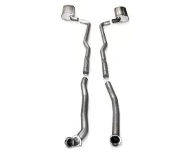Stainless Works 2.5 Inch Exhaust for OEM Headers Chevrolet Corvette BB V8 Auto Trans 68-72