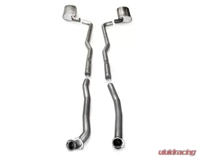 Stainless Works 2.5 Inch Exhaust for OEM Headers Chevrolet Corvette BB V8 Auto Trans 68-72 - V6814300S