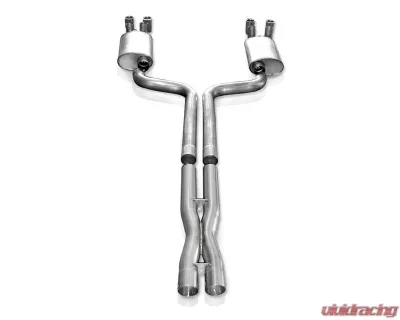 Stainless Works 3in Aggressive Exhaust with X-Pipe for SW Headers Chevrolet Corvette ZR1 LT5 90-95 - ZR1STUBESW