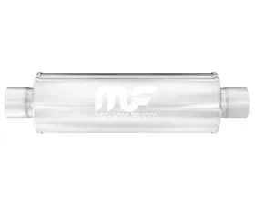 MagnaFlow 4in Round Straight-Through Performance Exhaust Muffler 10414 for Custom Fit