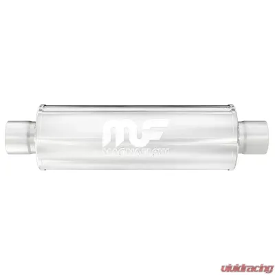 MagnaFlow 4in Round Straight-Through Performance Exhaust Muffler 10435 - 10435