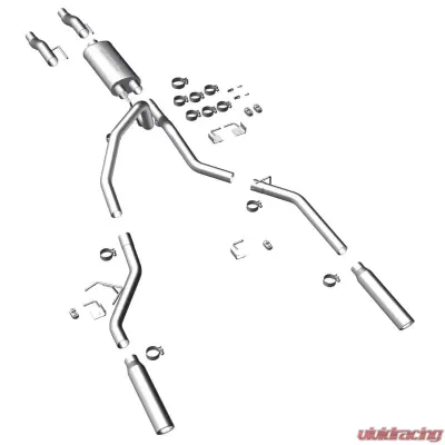 MagnaFlow Cat-Back Performance Exhaust System for 2011-2014 Ford F-150, Stainless Steel - 15460