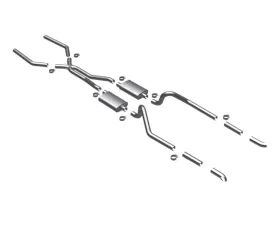 MagnaFlow 1967-1970 Ford Mustang Street Series Exhaust System, Crossmember-Back Performance