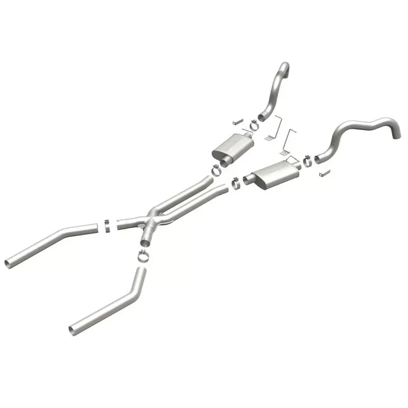 MagnaFlow Exhaust Products Street Series Stainless Crossmember-Back System - 15899