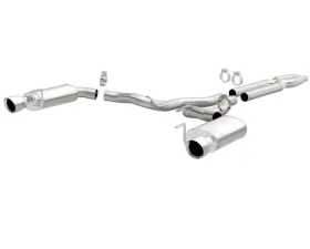 MagnaFlow 2015-2017 Ford Mustang Street Series Cat-Back Exhaust System, 19100, Stainless Steel
