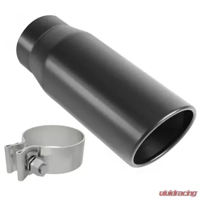 MagnaFlow 4in. Round Black Coated Exhaust Tip 35236 - 35236
