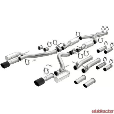 MagnaFlow Exhaust Products xMOD Series Carbon Fiber Tips Cat-Back System - 19496