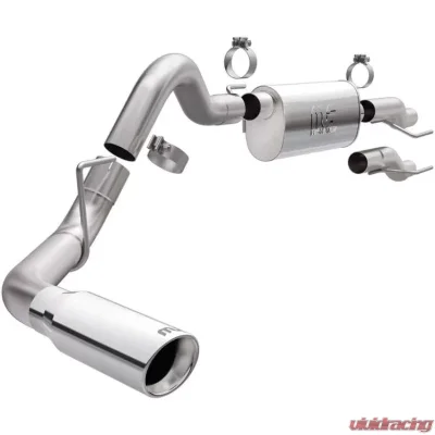 MagnaFlow Street Series Catback Performance Exhaust System Single Tip Passenger Side Polished Ford F-150 2015-2022 - 19561