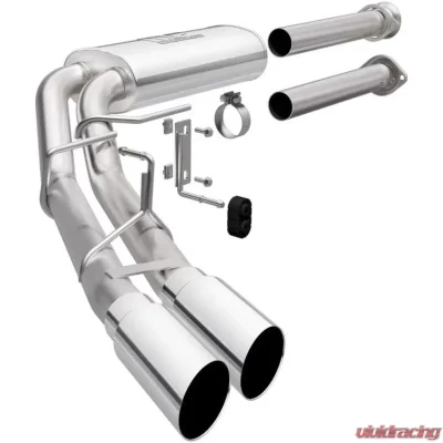 MagnaFlow Street Series Catback Performance Exhaust System Dual Tip Before Rear Tire Black Ford F-150 2015-2022 - 19563