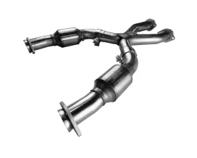 Kooks 2 1/2 Inlet x 2 1/2 Inch OEM Outlet Ultra High Performance Green Catted Stainless Steel X-Pipe Ford Mustang GT & Cobra 4.6L 2V/4V 1999-2004