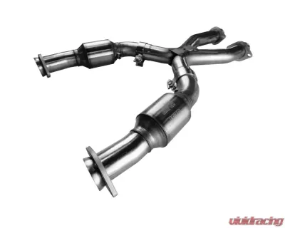 Kooks 2 1/2 Inlet x 2 1/2 Inch OEM Outlet Ultra High Performance Green Catted Stainless Steel X-Pipe Ford Mustang GT & Cobra 4.6L 2V/4V 1999-2004 - 11203340